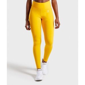 NWT Gymshark Dreamy Leggings 2.0 in Citrus Yellow XS